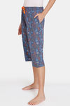 Zivame Looney Tunes Knit Cotton Capri - Medieval Blue — thumbnail 2